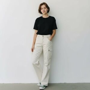 Banana Republic 100% Cotton Women's Beige Cargo Chino Pants